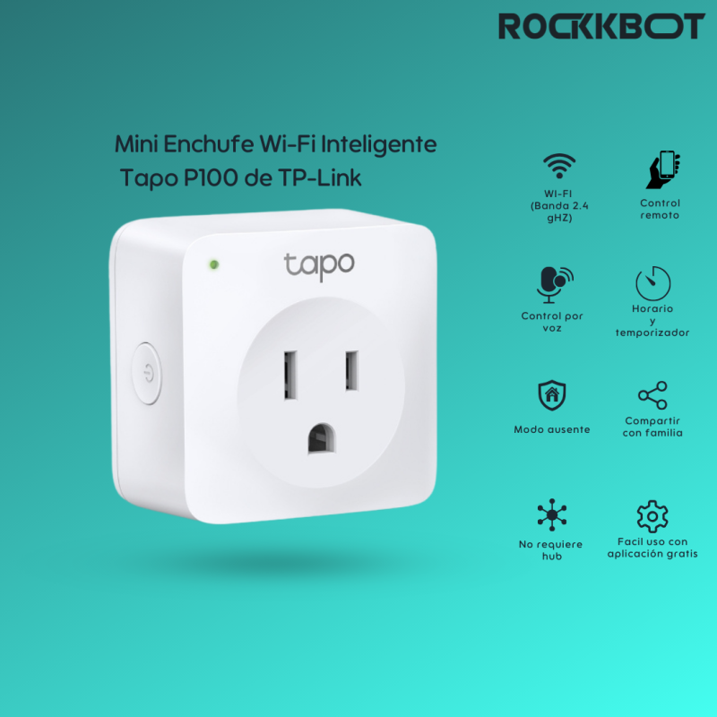 Mini Enchufe Wi-Fi Inteligente Tapo P100